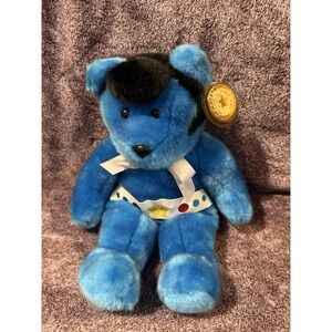 Celebrity Bears JC Bears Born A Star #6 Vintage Plush Bear Blue 9-18-98 with Tag